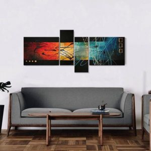 Inredning med tavlor i skandinaviska hem